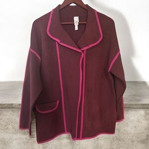 Wynne Collection Sweater Blazer NWOT